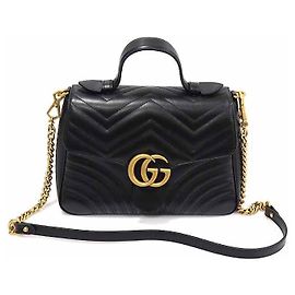 Gucci Borsa Small Matelassé GG Marmont Black