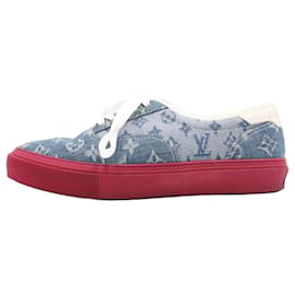 Louis Vuitton Sneakers Trocadero in denim monogrammato da uomo