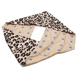 Louis Vuitton Sciarpa Snood in seta con pois leopardati