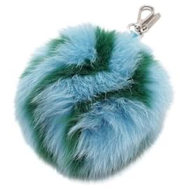 Fendi Portachiavi e charm per borsa in pelliccia di volpe