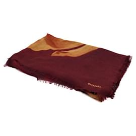Chanel Sciarpa in cashmere con motivo a cavallo da donna