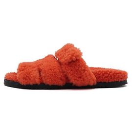 Hermès Sandali e pantofole Cifre in shearling da donna