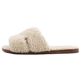 Hermès Sandali Izmir in shearling Ciabatte da uomo