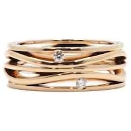 Omega Gelbgold Diamant Aqua Ring Größe