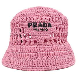 Raffia-Bucket-Hat - Prada