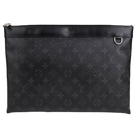 Louis Vuitton Pochette Discovery Black Large Clutch Bag