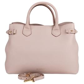 Burberry Borsa Tote e Borsa a Spalla Banner Medium Ivory