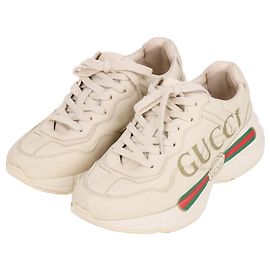 Gucci Baskets Rhyton avec logo Side Three Stripe