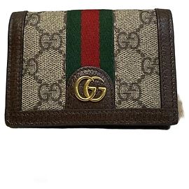 Gucci GG Supreme Business Card Holder Wallet