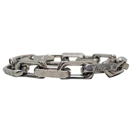 Bracciale a catena con monogramma in acciaio argentato - Louis Vuitton