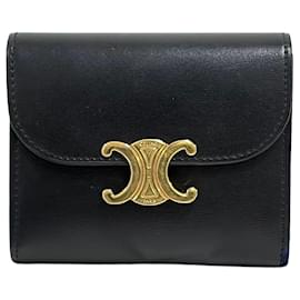 Cartera con solapa Triomphe Negra - Céline