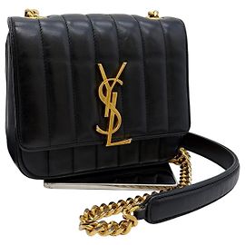 Saint Laurent Borsa a tracolla con catena Vicky Black