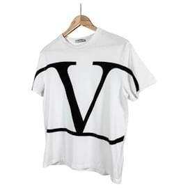 T-Shirt mit Logo und kurzen Ärmeln für Herren Weiß - Valentino