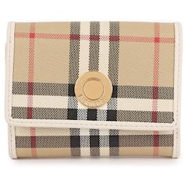 Kleine Klapperbörse mit Karomuster - Burberry