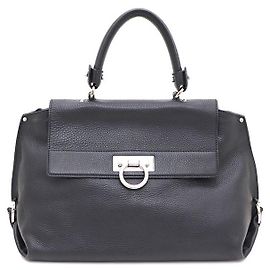 Salvatore Ferragamo Piccola borsa tote e borsa a tracolla nera
