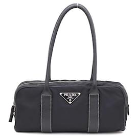 Tote Bag e Borsa a Spalla in Tessuto con Logo Triangle - Prada