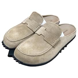 Mule e pantofole in scamosciato Beige - Hermès