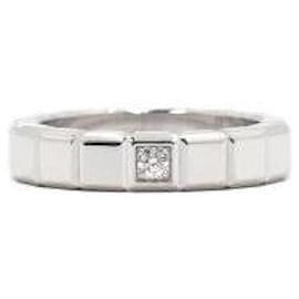 Anello Ice Cube Medium in Oro Bianco e Diamanti Carat - Chopard