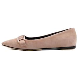Ballerine DOUCE in scamosciato rosa - Hermès