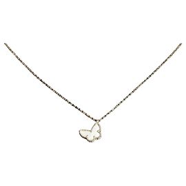 Van Cleef & Arpels Collana con pendente Sweet Alhambra Butterfly in oro giallo