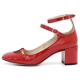 Dior Rote Lackleder-Pumps mit Riemchen für Damen