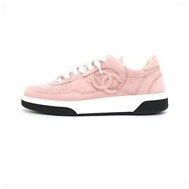Chanel Workshop Collection CC Pink Airforce Wildleder-Sneaker für Damen