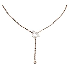 Collier lariat Finesse en or rose et diamants - Hermès
