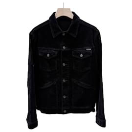 Tom Ford Giacca in velluto a coste di cotone nera