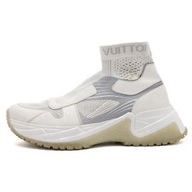 Louis Vuitton White Monogram Canvas Tennis Boots Runaway Pulse Men's Sneakers