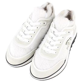 Chanel Strick-Sneaker White