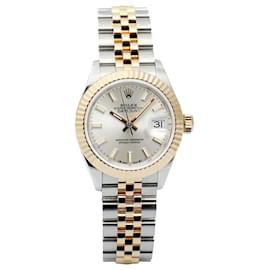 Rolex Datejust Neuestes Modell Damenuhr Kombination Silber Indikator Zertifikat