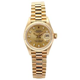 Rolex Orologio in oro da donna Datejust Original Diamond