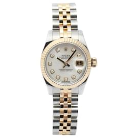 Orologio Combi da donna Pearl Mother of Pearl Original Diamond Datejust Nuovo Modello - Rolex