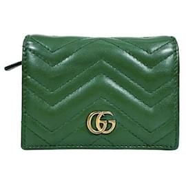 Gucci Portacarte Marmont GG Matelassé Verde