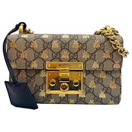 Gucci Borsa a Spalla Supreme Padlock Small Chain