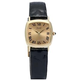 Piaget Orologio Vintage Tank Design Romano Oro Giallo da Donna Fibbia Originale Manuale