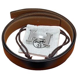Hermès Reversible Belt Black/Gold Matte Finish