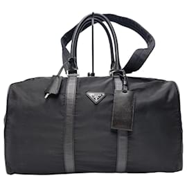 Prada Bolsa Boston de Nylon, Bolsa de Viagem, Bolsa de Golfe (Alta Qualidade, Unissex, Alça Incluída)