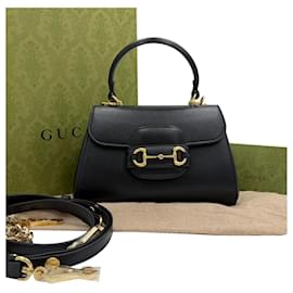 Gucci Mini borsa a manico Horsebit Nera