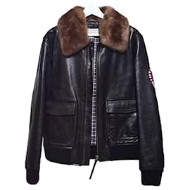 Gucci Embroidered Leather Bomber Jacket