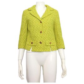 Gucci Veste en tweed pour femme, mélange bouclé fin