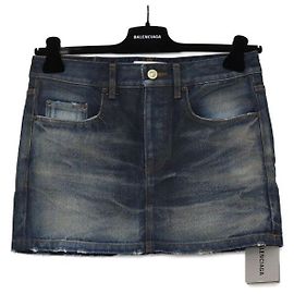 Balenciaga Minifalda de denim
