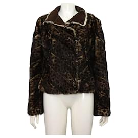 Mustang Wendejacke aus Leder und Leopardenfell für Damen - Fendi