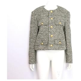 Giacca in tweed da donna con bottoni dorati - Céline