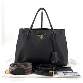 Prada Borsa Tote e Borsa a Spalla con tracolla in Vitello Daino