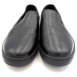 Mocassins de sport en shearling noir - Prada
