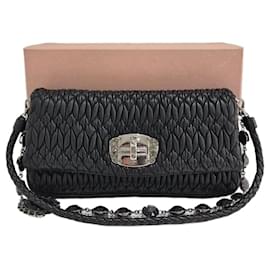 Miu Miu Borsa a tracolla trapuntata Iconic Crystal Cloke