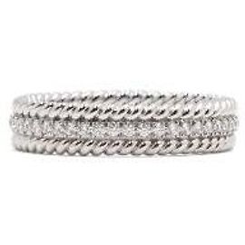 Tiffany & Co Zwei-Reifen-Platin-Diamant-Seilring