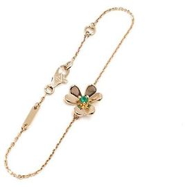 Van Cleef & Arpels Emerald Pre-Ball Mini Armband Gelbgold