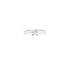Platin Solitär Diamant Ehering mit 1 Karat - Cartier